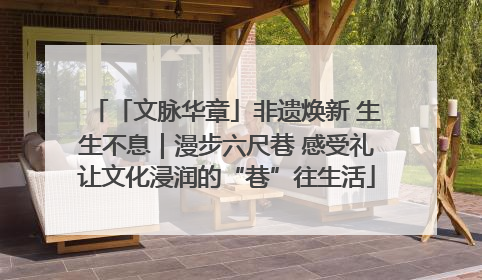 「文脉华章」非遗焕新 生生不息｜漫步六尺巷 感受礼让文化浸润的“巷”往生活