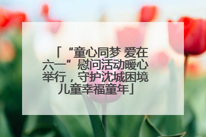 “童心同梦 爱在六一”慰问活动暖心举行，守护沈城困境儿童幸福童年