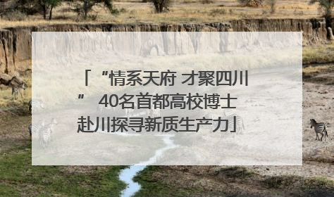 “情系天府 才聚四川” 40名首都高校博士赴川探寻新质生产力