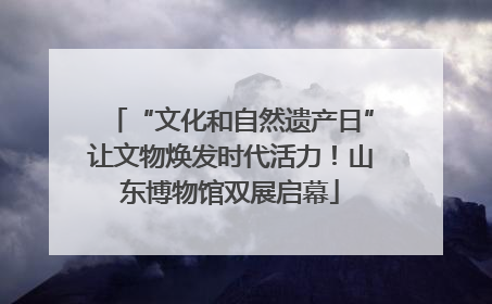 “文化和自然遗产日”让文物焕发时代活力！山东博物馆双展启幕