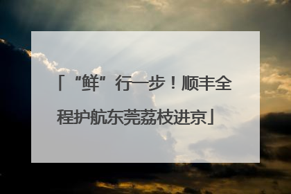 “鲜”行一步！顺丰全程护航东莞荔枝进京