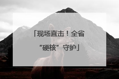 现场直击！全省“硬核”守护