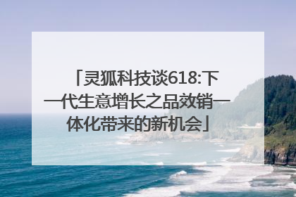 灵狐科技谈618:下一代生意增长之品效销一体化带来的新机会