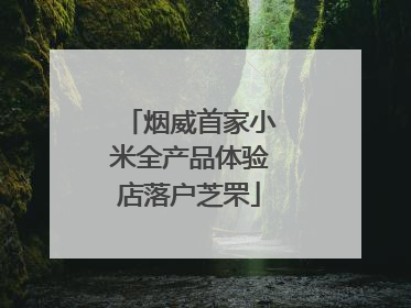 烟威首家小米全产品体验店落户芝罘