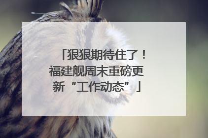 狠狠期待住了！福建舰周末重磅更新“工作动态”
