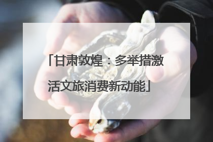 甘肃敦煌：多举措激活文旅消费新动能
