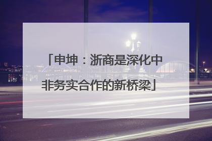 申坤：浙商是深化中非务实合作的新桥梁
