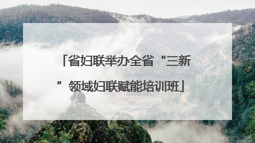 省妇联举办全省“三新”领域妇联赋能培训班