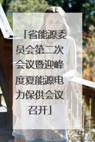 省能源委员会第二次会议暨迎峰度夏能源电力保供会议召开