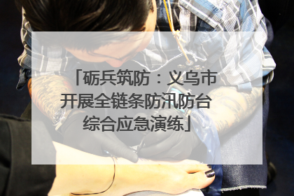 砺兵筑防：义乌市开展全链条防汛防台综合应急演练
