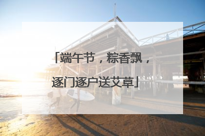 端午节，粽香飘，逐门逐户送艾草