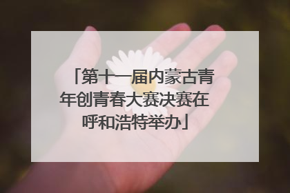 第十一届内蒙古青年创青春大赛决赛在呼和浩特举办