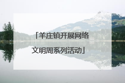羊庄镇开展网络文明周系列活动