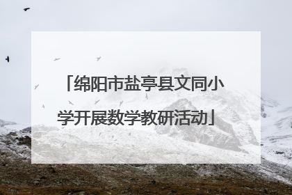 绵阳市盐亭县文同小学开展数学教研活动