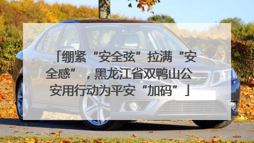 绷紧“安全弦”拉满“安全感”，黑龙江省双鸭山公安用行动为平安“加码”