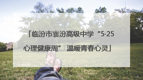 临汾市襄汾高级中学“5·25心理健康周” 温暖青春心灵