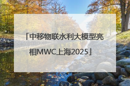 中移物联水利大模型亮相MWC上海2025