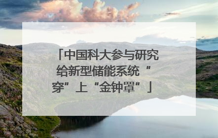 中国科大参与研究 给新型储能系统“穿”上“金钟罩”