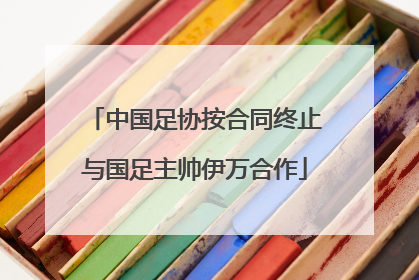中国足协按合同终止与国足主帅伊万合作