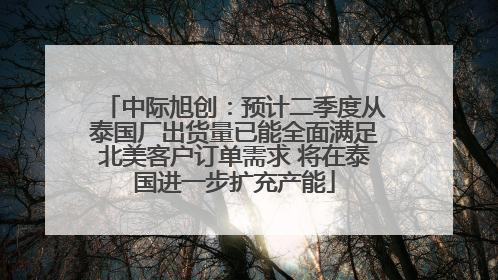 中际旭创：预计二季度从泰国厂出货量已能全面满足北美客户订单需求 将在泰国进一步扩充产能