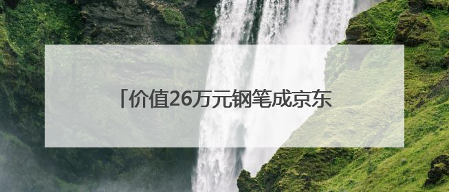 价值26万元钢笔成京东拍卖焦点：沈阳用户“捡漏”省下22.5万元