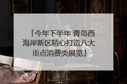 今年下半年 青岛西海岸新区精心打造八大重点消费类展览