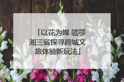 以花为媒 赣鄂湘三省探寻跨城文旅体验新玩法