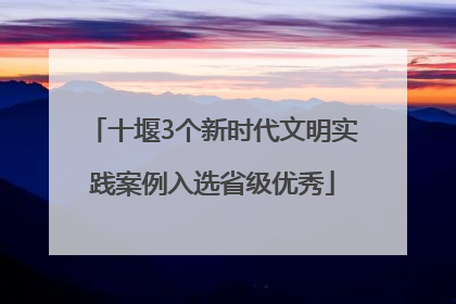 十堰3个新时代文明实践案例入选省级优秀