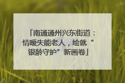 南通通州兴东街道：情暖失能老人，绘就“银龄守护”新画卷