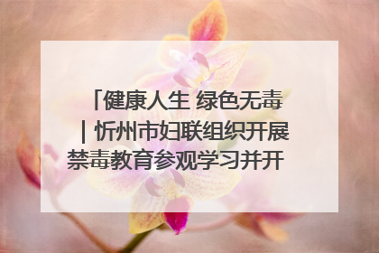 健康人生 绿色无毒｜忻州市妇联组织开展禁毒教育参观学习并开展主题党日活动