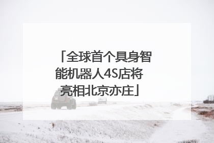全球首个具身智能机器人4S店将亮相北京亦庄