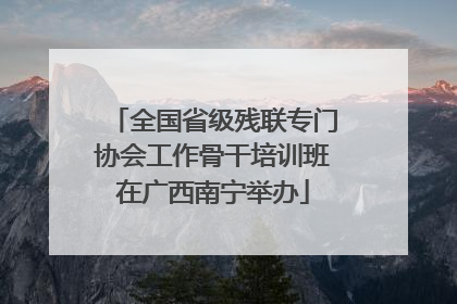 全国省级残联专门协会工作骨干培训班在广西南宁举办