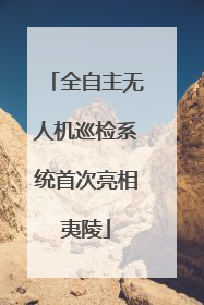 全自主无人机巡检系统首次亮相夷陵