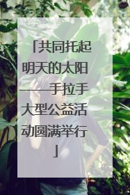 共同托起明天的太阳——手拉手大型公益活动圆满举行