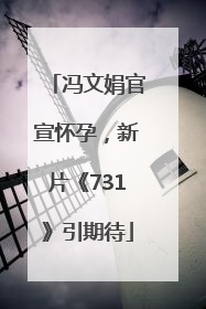 冯文娟官宣怀孕，新片《731》引期待