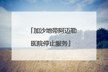 加沙地带阿迈勒医院停止服务