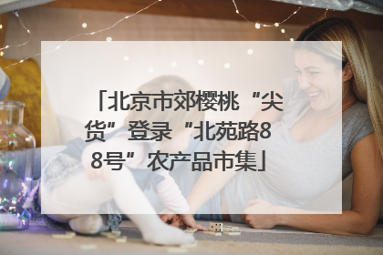 北京市郊樱桃“尖货”登录“北苑路88号”农产品市集