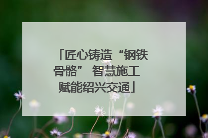 匠心铸造“钢铁骨骼” 智慧施工赋能绍兴交通