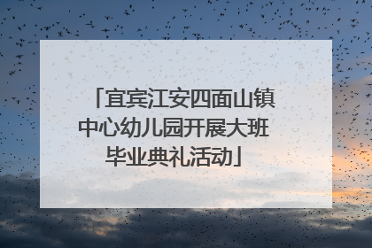 宜宾江安四面山镇中心幼儿园开展大班毕业典礼活动