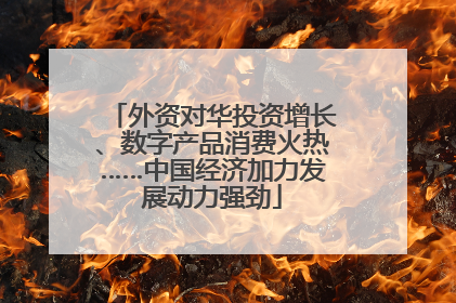 外资对华投资增长、数字产品消费火热……中国经济加力发展动力强劲