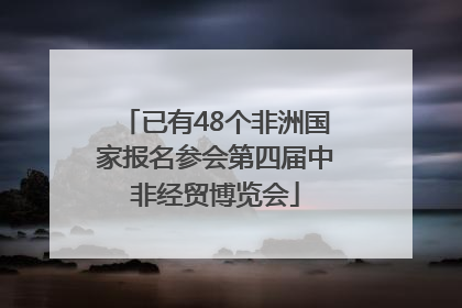 已有48个非洲国家报名参会第四届中非经贸博览会