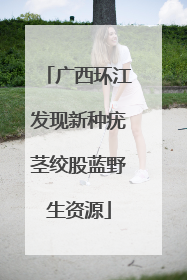 广西环江发现新种疣茎绞股蓝野生资源