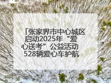 张家界市中心城区启动2025年“爱心送考”公益活动 528辆爱心车护航高考学子