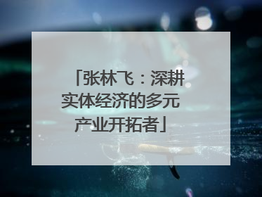 张林飞：深耕实体经济的多元产业开拓者