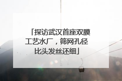 探访武汉首座双膜工艺水厂，筛网孔径比头发丝还细