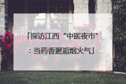 探访江西“中医夜市”：当药香邂逅烟火气