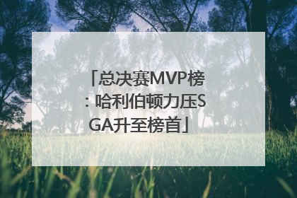 总决赛MVP榜：哈利伯顿力压SGA升至榜首