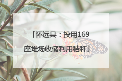 怀远县：投用169座堆场收储利用秸秆