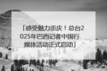 感受魅力重庆！总台2025年巴西记者中国行媒体活动正式启动