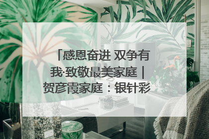 感恩奋进 双争有我·致敬最美家庭｜贺彦霞家庭：银针彩线绣出好日子